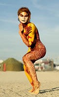 Burning Man body painting