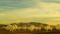 Surreal art installation in Nevada desert