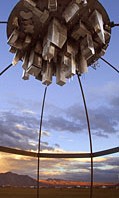 Stainless steel art at Burning Man