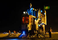 Steampunk car night picture