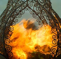Metal welded fireplace