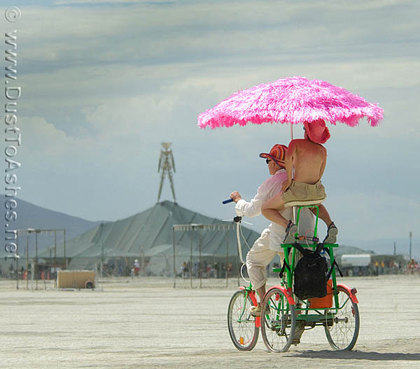 Burning Man rickshaw ride