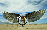 Metal wings art