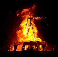 Burning Man inferno