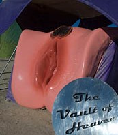 Monster vagina sculpture