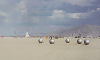 Random balls in desert