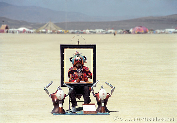 Burning man performer