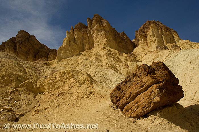 Geometrical rock in Death Valley