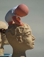Psycho Head sculpture