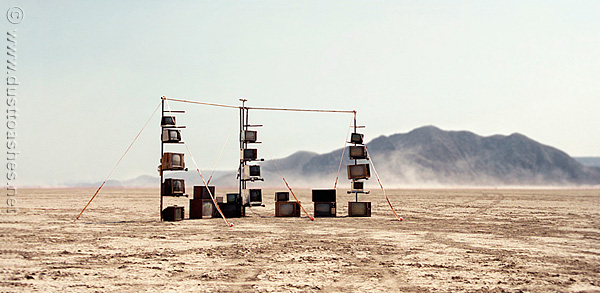 Black rock city telvision art installation