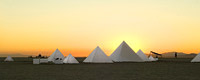 Desert Pyramids in Black Rock City during Burning man festival