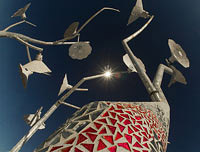 Art installations by Rob Buchholz at Burning Man