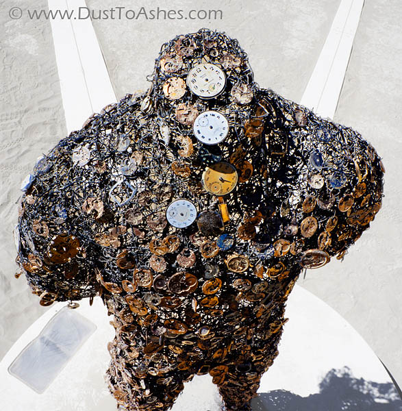 Installation made of watches