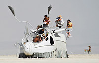 Space shuttle art car