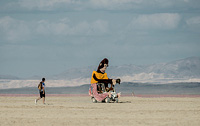Art car in deep playa