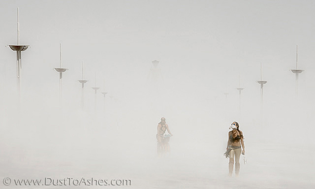 Complete Burning Man white out