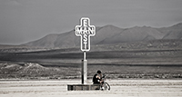 East Man installation in deep playa.